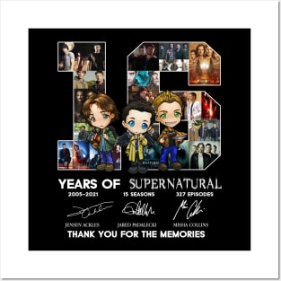16 Years Of Supernatural Signature Thank You Posters and Art